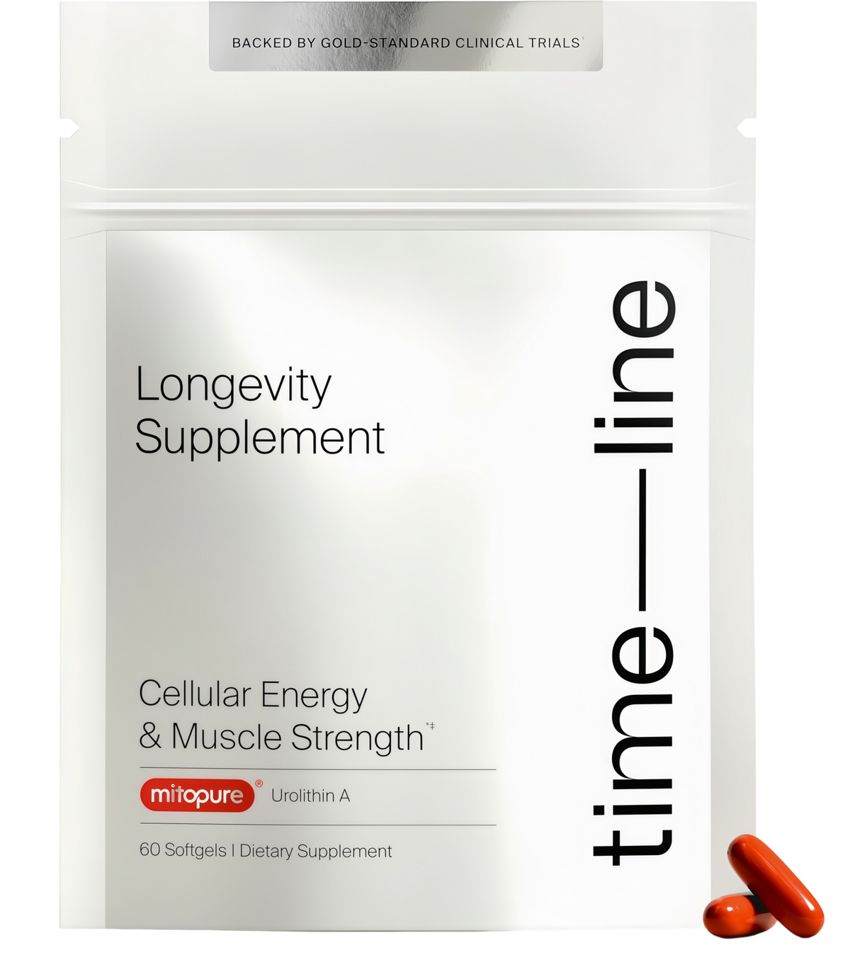 Timeline Mitopure Urolithin A Supplement Softgels - Clinically Proven Support for Healthy Aging and Cellular Renewal - Mitoceutical for Muscle Support and Longevity